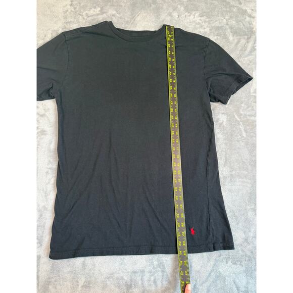 Polo Ralph Lauren Crewneck Mens XL Black Cotton Logo Tshirt Classic Pony Logo - Picture 5 of 7